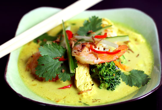 Paleo laksa soup