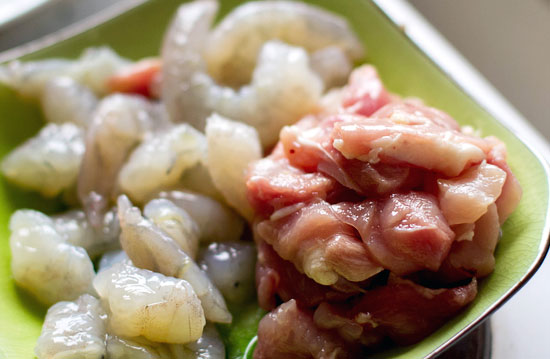 Shrimp and chicken