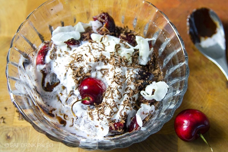 Paleo Black Forrest Cake Bowl