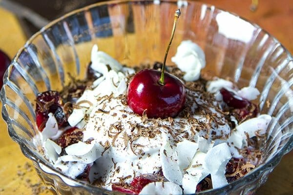 Paleo black forrest cake dessert