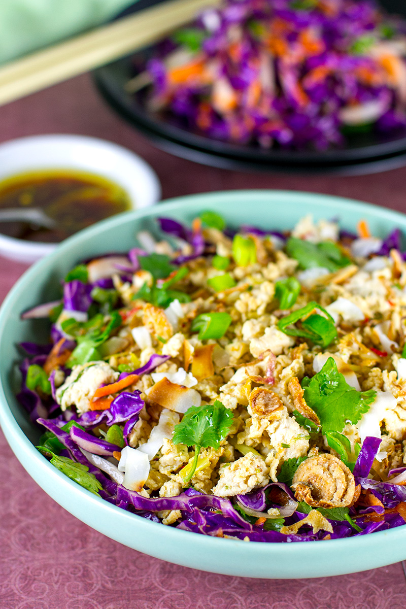 Chicken larb salad recipe (paleo, Whole30, keto, gluten-free)