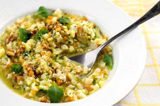 paleo risotto with vegetables