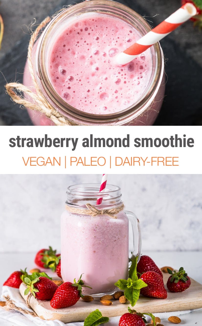 Strawberry Almond & Coconut Smoothie