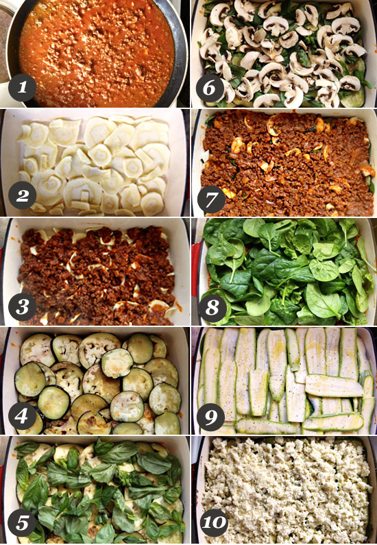 How to make paleo lasagna step by step