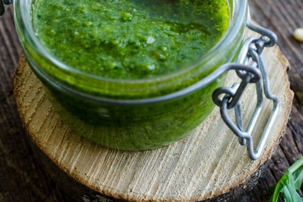 Basil arugula pesto (rocket)