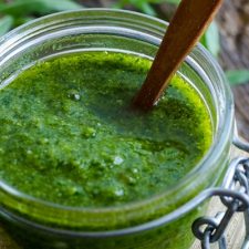 Basil arugula pesto (rocket)