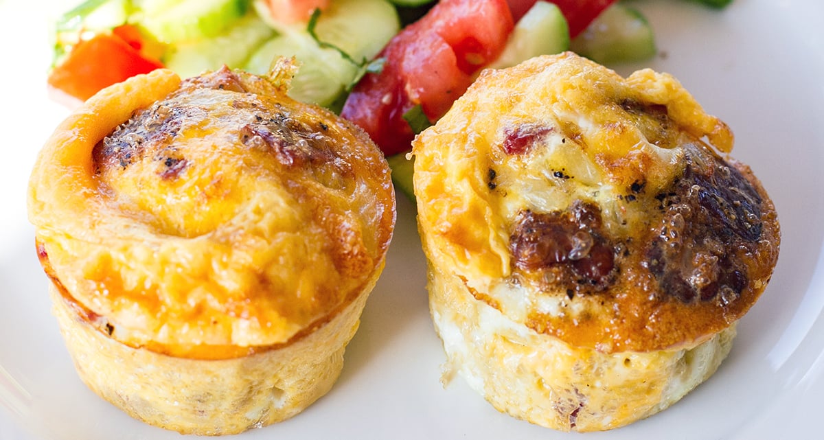 Egg Muffins With Haloumi &amp; Salami - Primal, Gluten Free