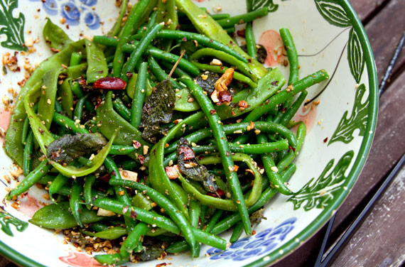 green beans with sage almond butter recipe