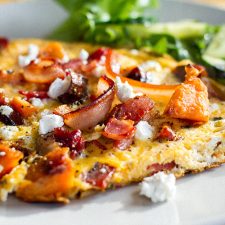Bacon Omelette With Sweet Potato