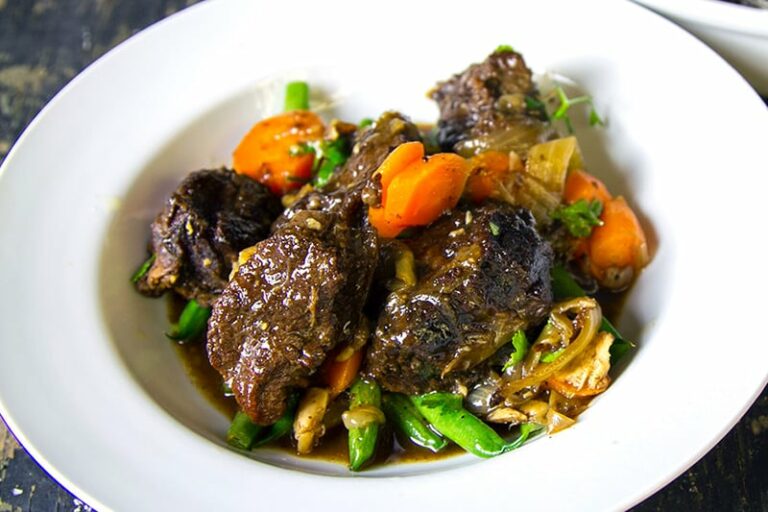 Beef Cheeks SlowCooked With Port & Vanilla