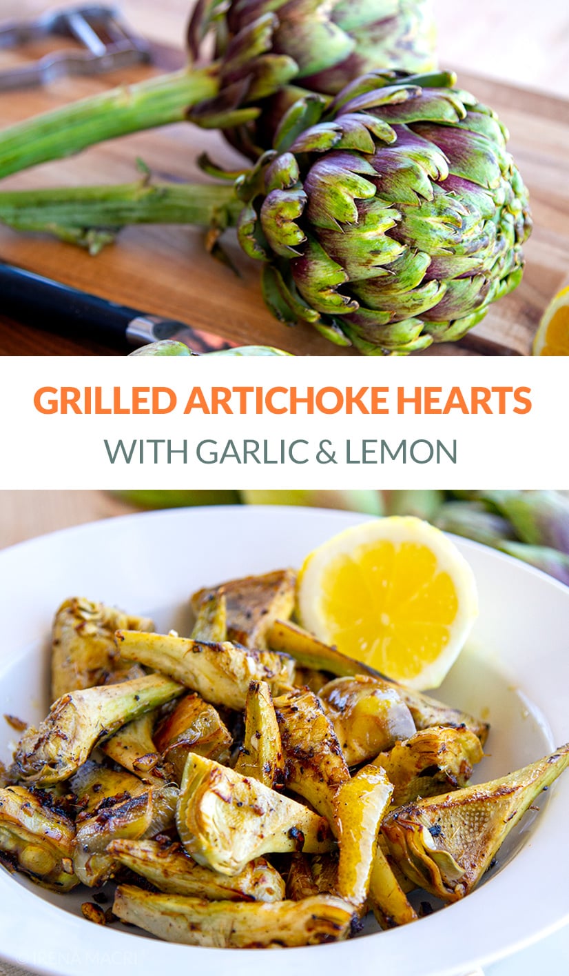 Grilled Artichoke Hearts With Lemon & Garlic