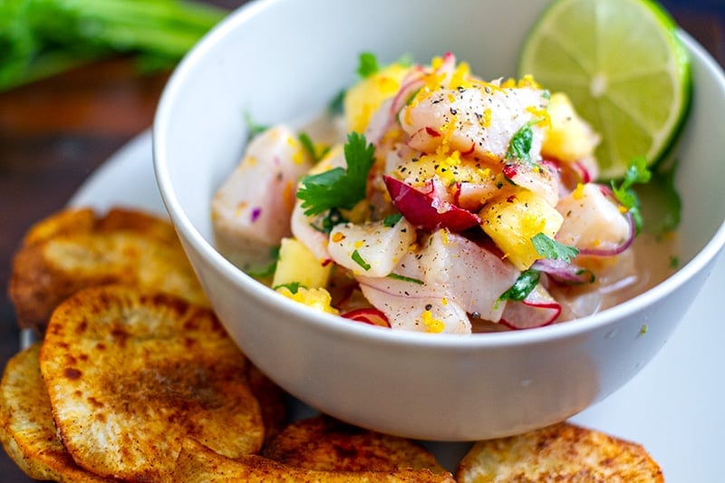 what to serve ceviche with