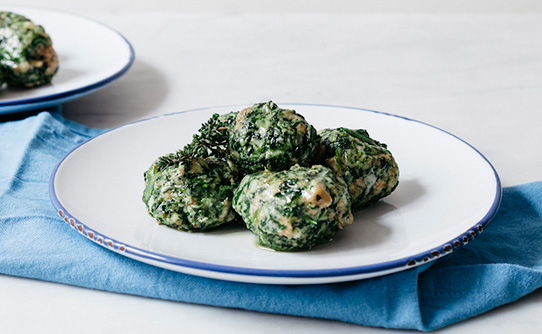 spinach knodel