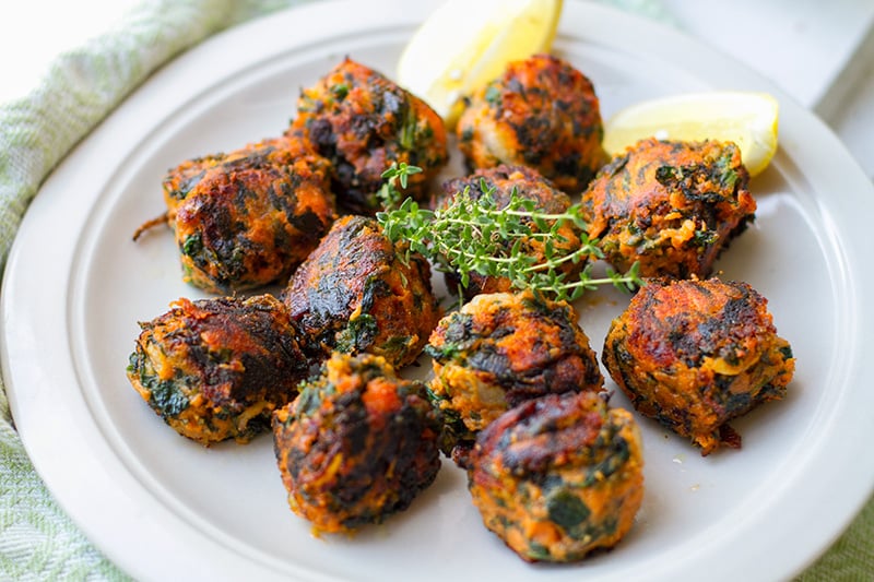 Sweet Potato & Spinach Balls