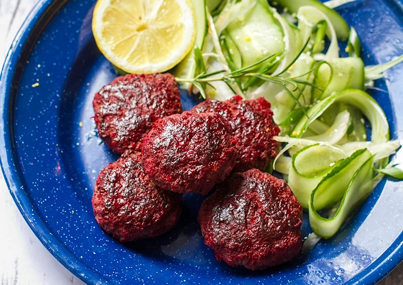 Beet & Beef Burgers With Rosemary