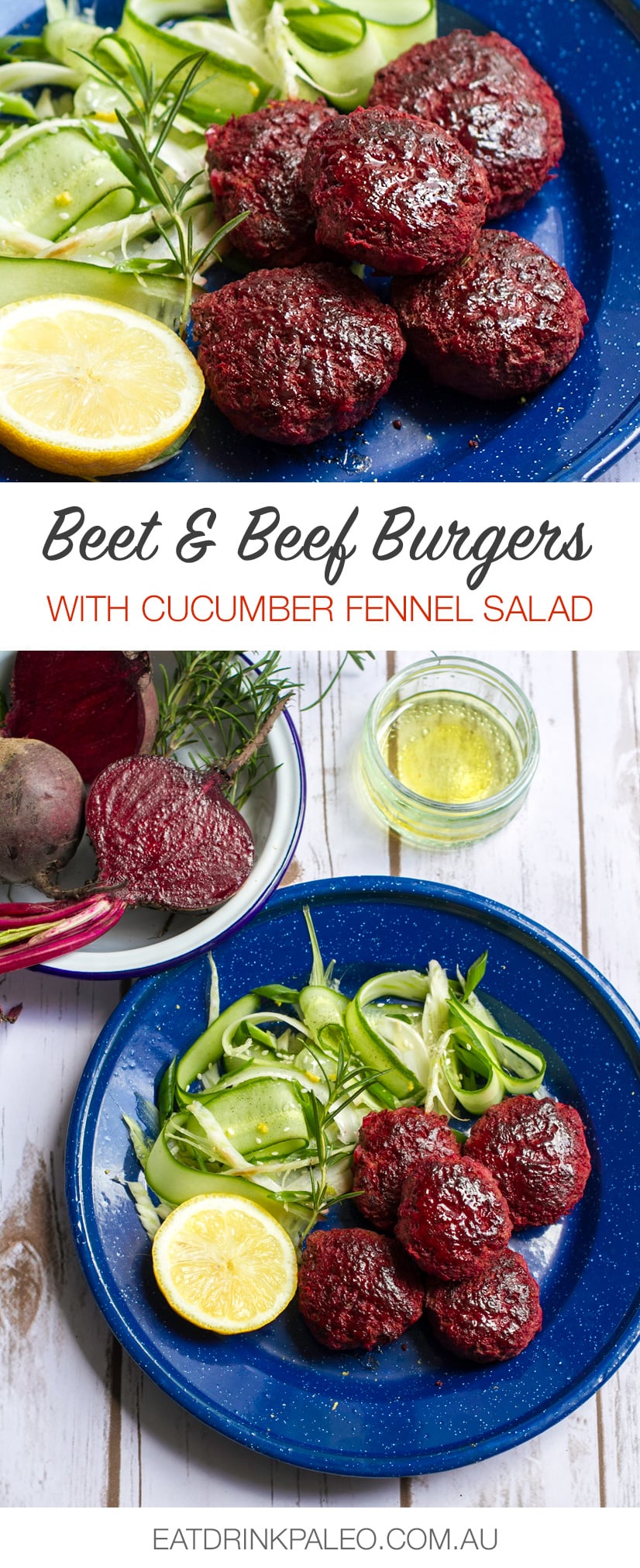 Beetroot & Beef Burgers With Rosemary (Paleo, Whole30, Gluten-Free Recipe)
