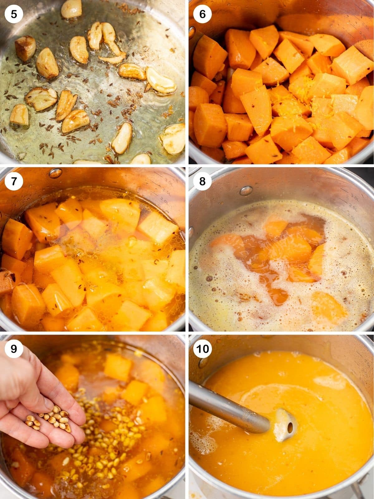 how to make sweet potato soup step by step photos