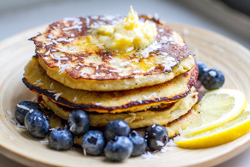 Paleo Pancakes With Banana, Coconut & Almond Meal