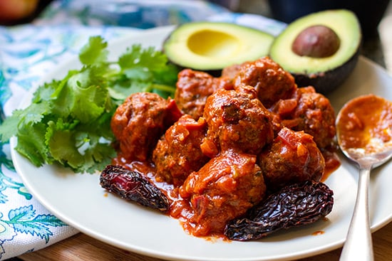 Spicy chipotle meatballs