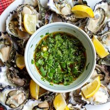 Fresh oysters with zesty Vietnamese dressing