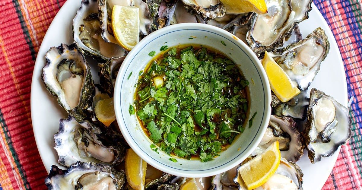 Oysters with Zesty Vietnamese Dressing