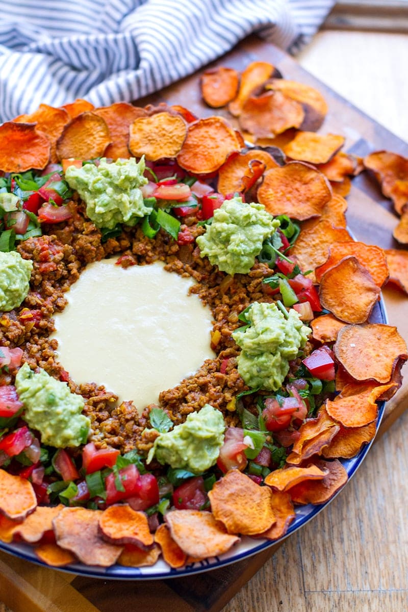 Paleo Nachos With Sweet Potatoes