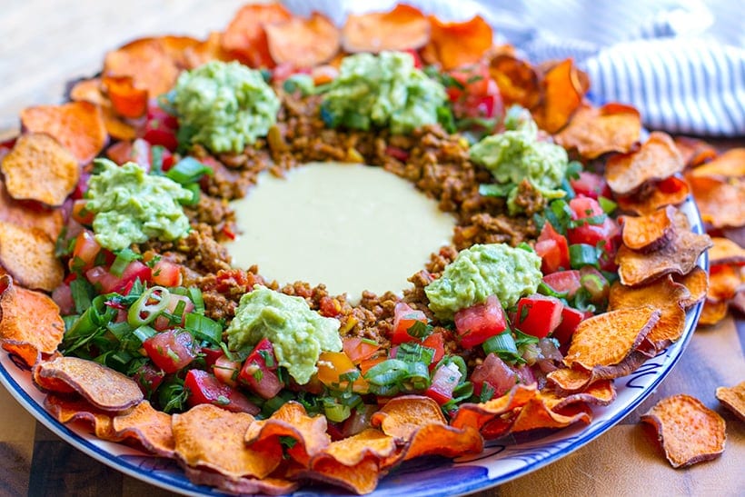 Paleo Nachos With Sweet Potatoes