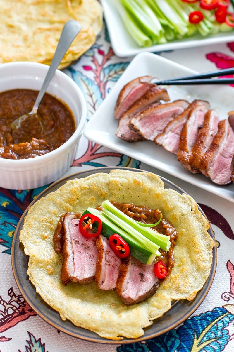 Paleo Duck Pancakes (Peking Style)