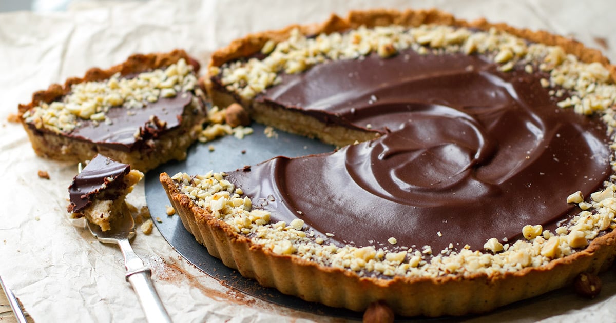 Paleo Chocolate Tart With Salted Caramel