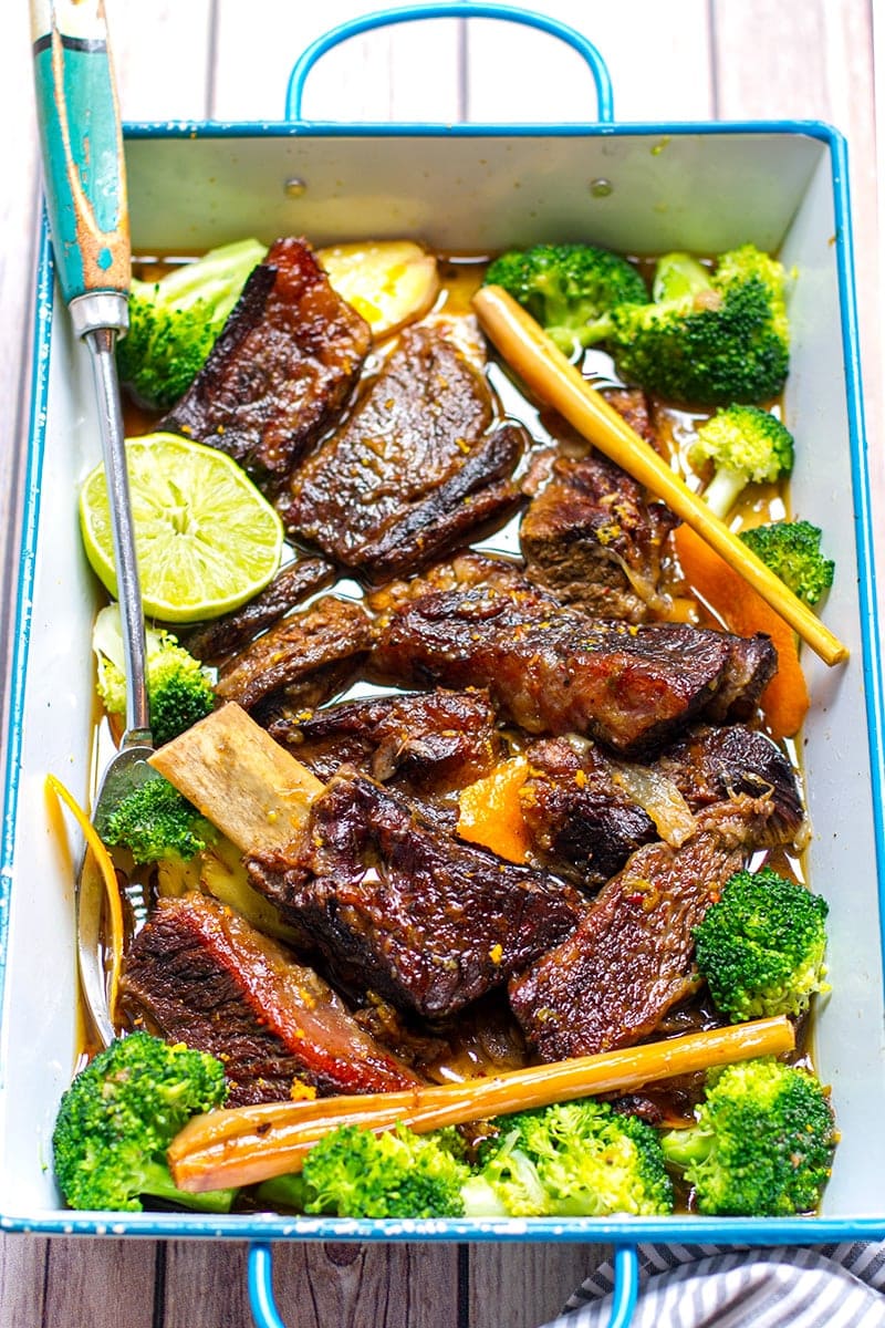 Lemongrass Short Ribs Slow Cooked In The Oven
