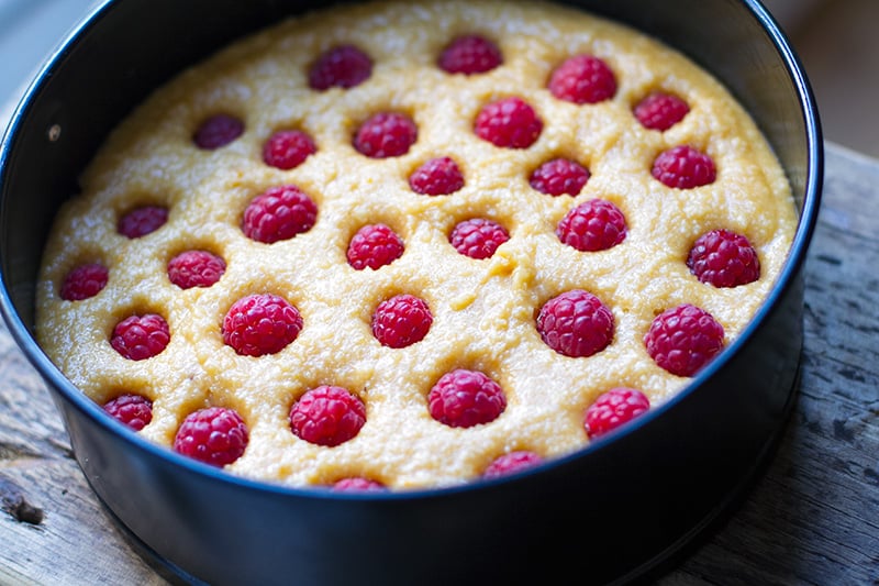 paleo-coconut-raspberry-cake-making