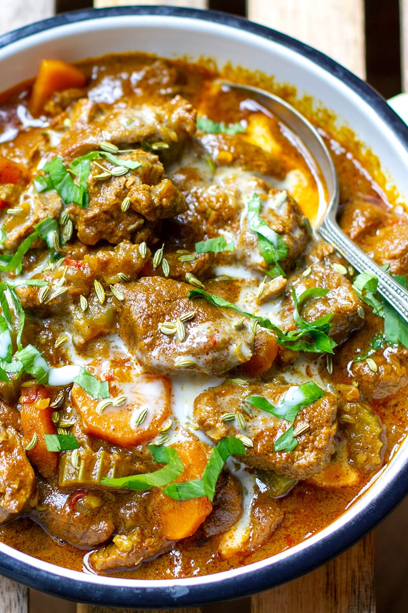 Lamb Curry With Coconut (Paleo, Gluten-free, Dairy-free)