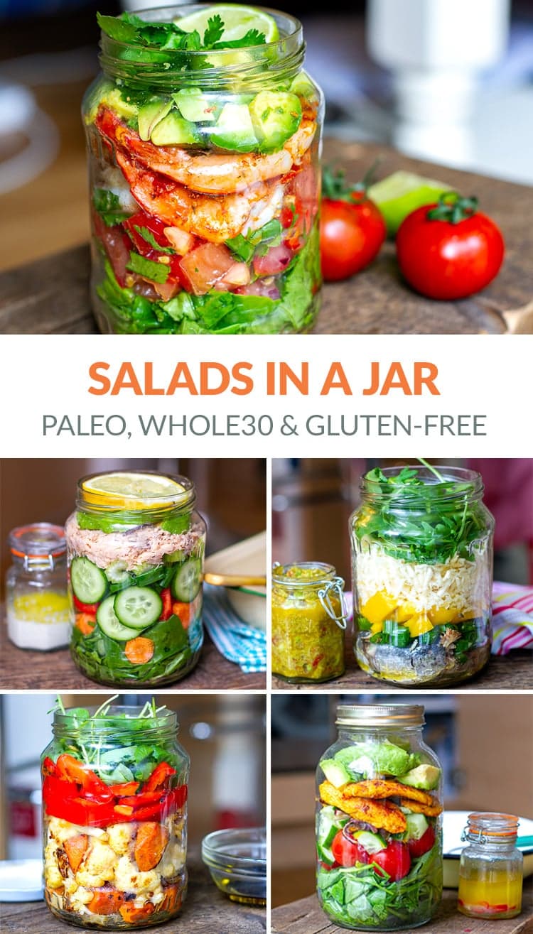 Mason Jar Salad Recipes Paleo Gluten-Free Whole30