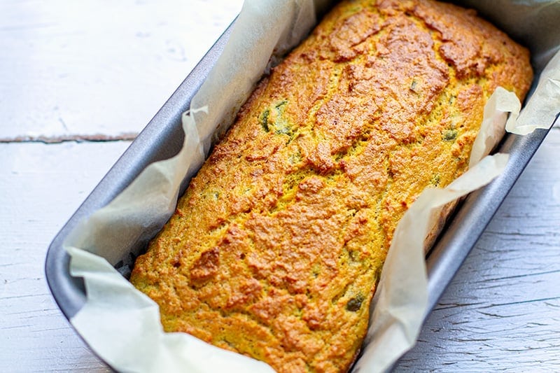 How to make paleo bread with coconut flour - finished bread loaf