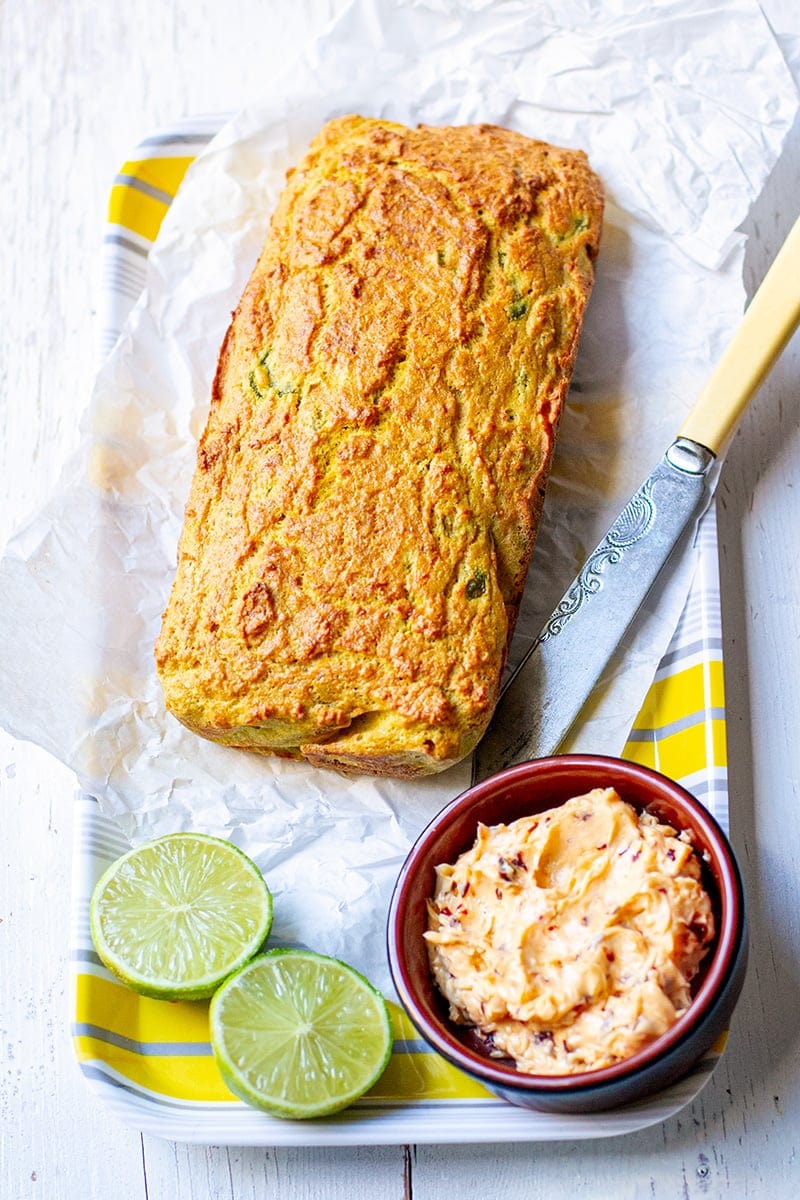 Gluten-free Jalapeno Coconut Bread (Paleo, Grain-free)