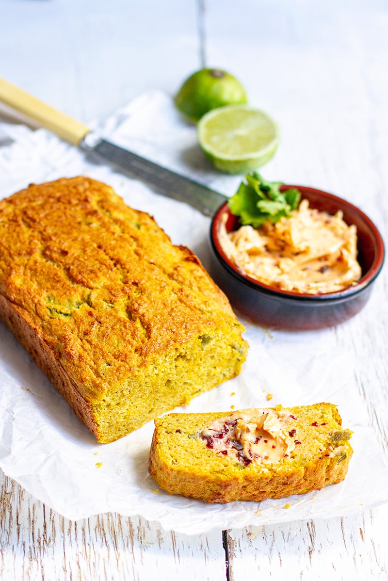 Jalapeno Paleo Coconut Bread With Chipotle Butter 