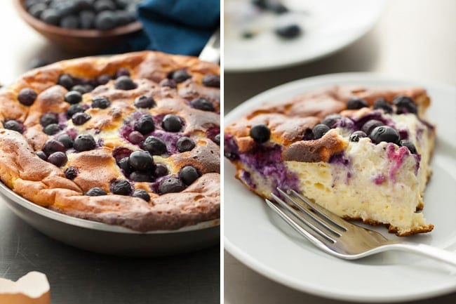 Blueberry Lemon Puffed Omelette