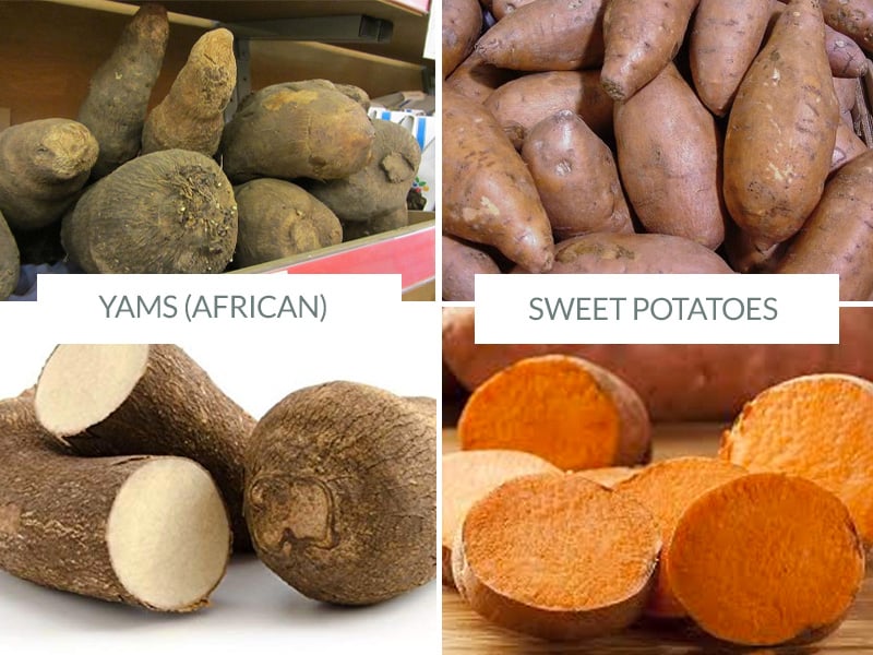 Yams vs Sweet Potatoes