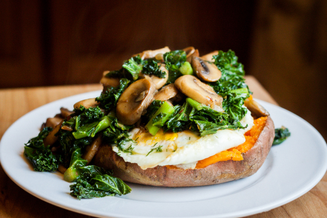 Baked sweet potato by The Domestic Man