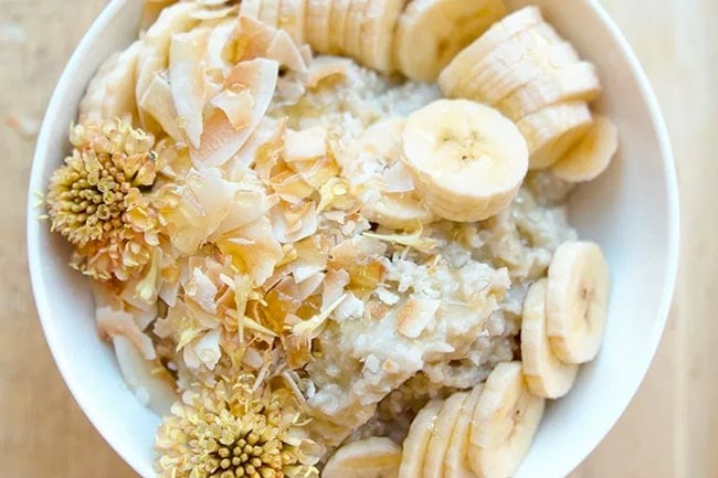 Banana cream pie paleo oatmeal porridge