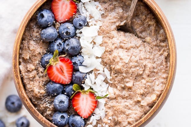 Whole30 friendly oatmeal porridge