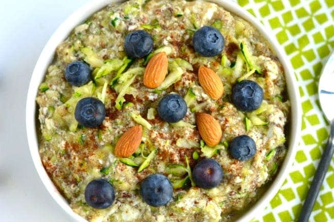 Paleo Zucchini Oatless Oatmeal