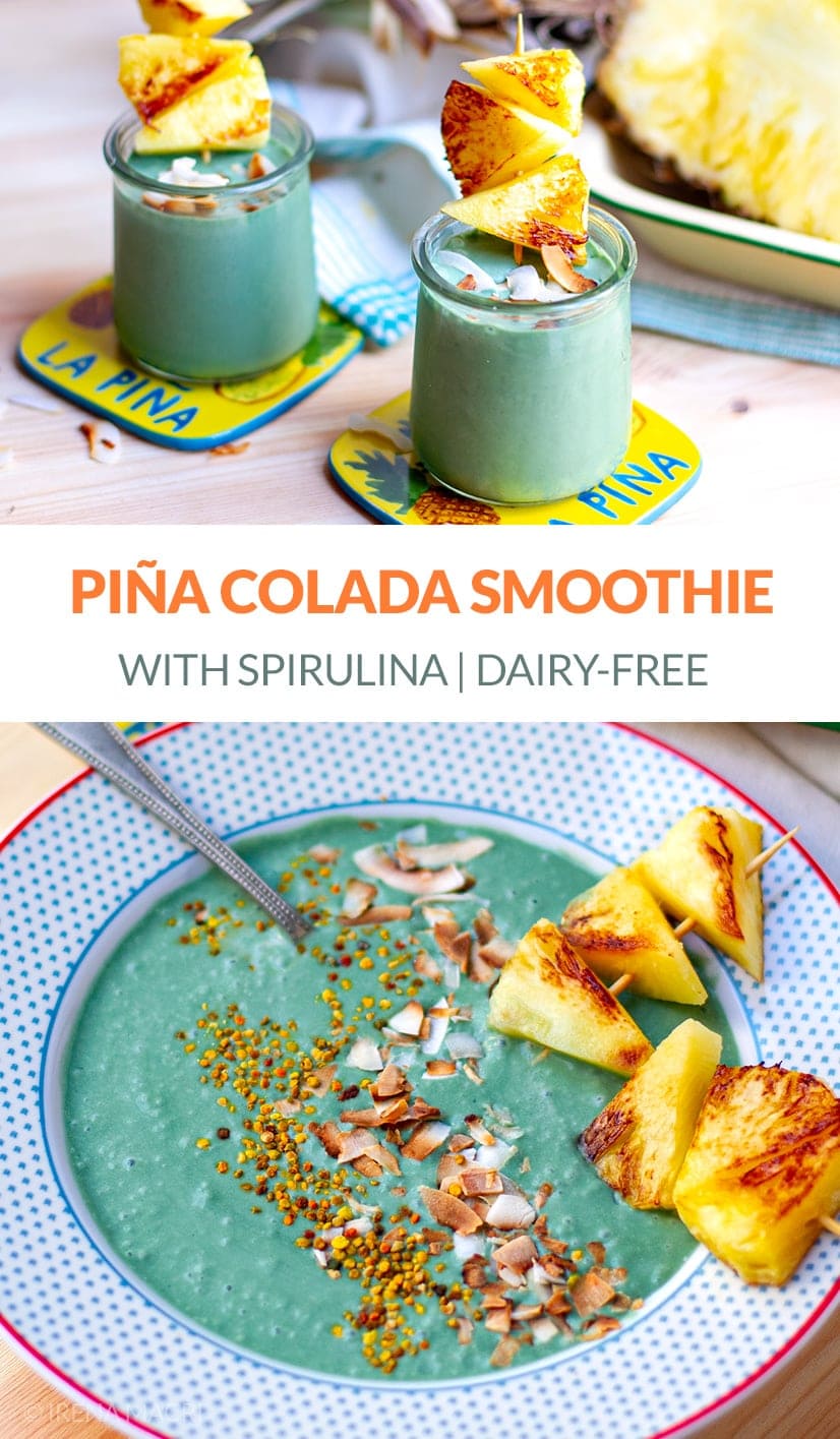 Piña Colada Smoothie With Spirulina