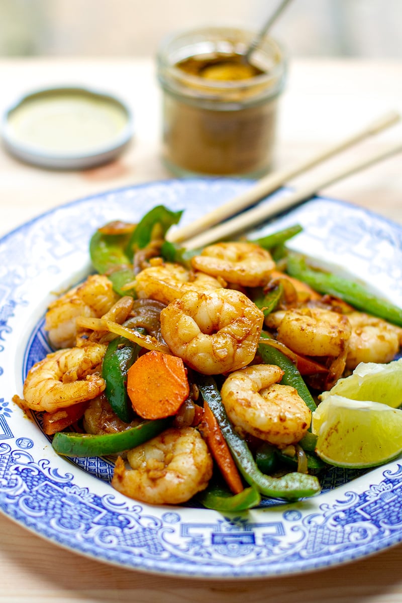 Coconut Curry Shrimp Stir Fry (Paleo, Gluten-free, 15 Minutes)