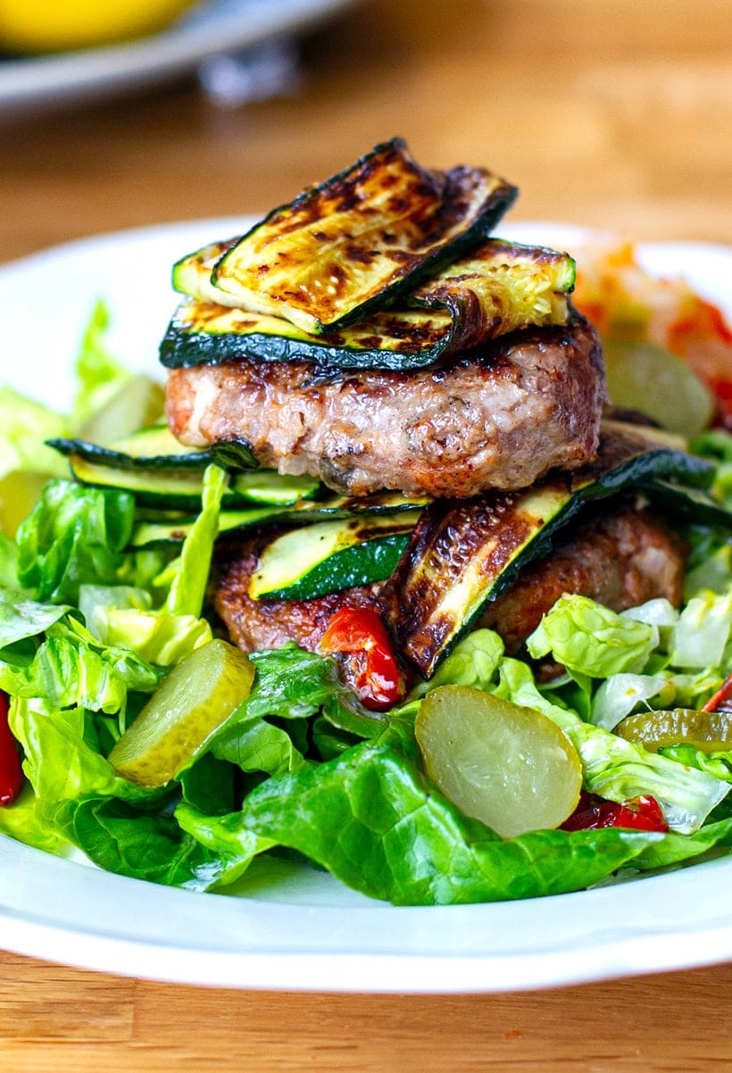 Lamb Burgers With Feta & Olives