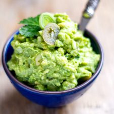 Jalapeno Guacamole With Leeks & Cilantro