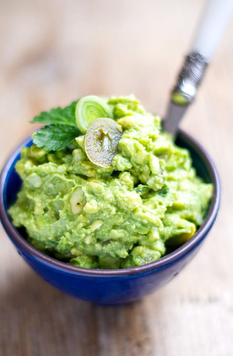 Jalapeno Guacamole With Leeks & Cilantro