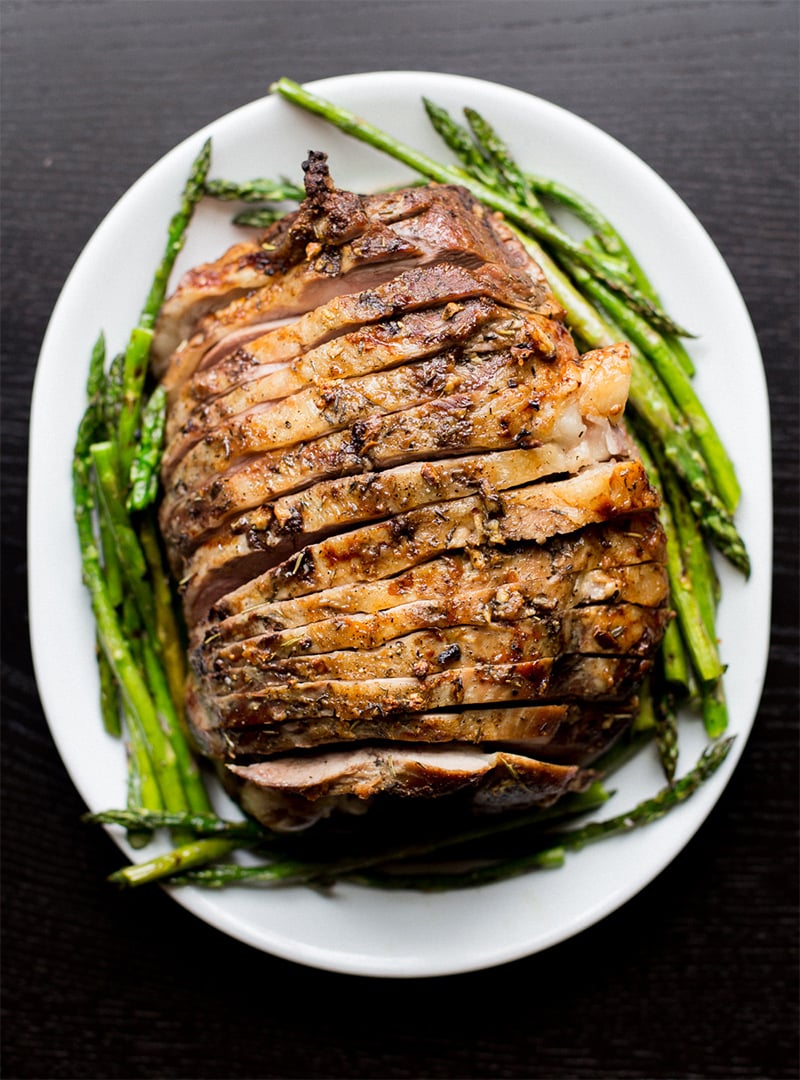 Roasted leg of lamb for Thanksgiving