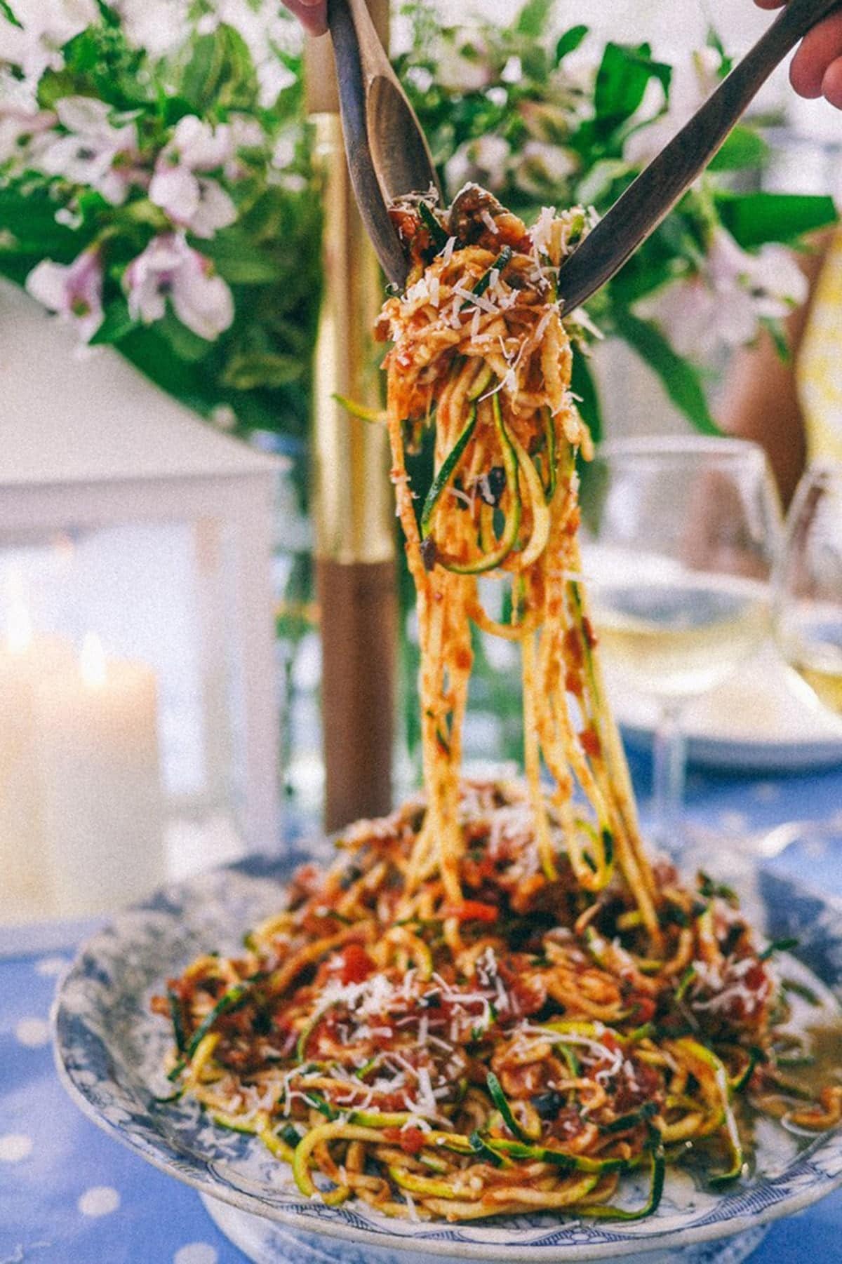 Slutty Low-Carb Pasta Puttanesca