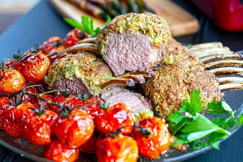 Crusted rack of lamb recipe.